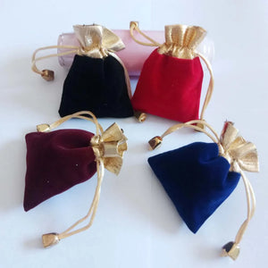 20pcs Velvet Drawstring Jewelry Pouch Gift Bags