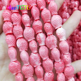 20pcs Pink Fish Shape Coral Beads for Jewelry Making Necklace Bracelet