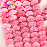 20pcs Pink Fish Shape Coral Beads for Jewelry Making Necklace Bracelet