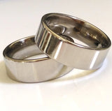 20pcs 316L Stainless Steel High Polished Rings Men Women Band Jewelry