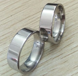 20pcs 316L Stainless Steel High Polished Rings Men Women Band Jewelry