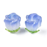 20pcs Plastic Flower Beads for DIY Jewelry Making Crafts Decor