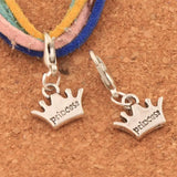 20pcs Princess Crown Charm Beads 23.9x13.2mm DIY Jewelry C029