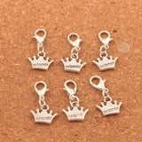20pcs Princess Crown Charm Beads 23.9x13.2mm DIY Jewelry C029