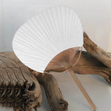 20pcs Bamboo Handle Blank Calligraphy Painting Fan