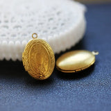 20pcs Vintage Copper Locket Pendant Charms