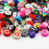 20pcs Polymer Clay Beads Mix for Jewelry Making DIY Bracelet Necklace