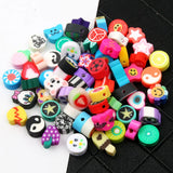 20pcs Polymer Clay Beads Mix for Jewelry Making DIY Bracelet Necklace