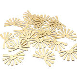20pcs Raw Brass Hollow Textured Flower Leaf Charms for Earrings DIY Jewelry