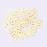 20pcs Raw Brass Flower Charms Pendant DIY Jewelry Necklace Making Sunflower