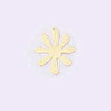 20pcs Raw Brass Flower Charms Pendant DIY Jewelry Necklace Making Sunflower