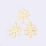 20pcs Raw Brass Flower Charms Pendant DIY Jewelry Necklace Making Sunflower