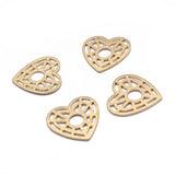 20pcs Raw Brass Hollow Heart Triangle Charms Pendant DIY Jewelry Making