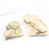 20pcs Raw Brass Fan Charms Pendant DIY Earrings Bracelet Supplies