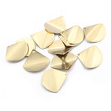 20pcs Raw Brass Fan Charms Pendant DIY Earrings Bracelet Supplies