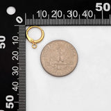 20pcs Raw Brass Round Leverback Earrings, Ear Hooks (RB-312)