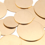 20pcs Raw Brass Round Stamping Blank Tag Disc Charms Plate Jewelry Findings