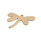 20pcs Raw Brass Dragonfly Earrings Charms DIY Jewelry Making Findings
