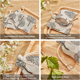 20pcs Rectangle Burlap Drawstring Bags for Wedding Party