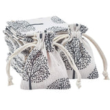 20pcs Rectangle Burlap Drawstring Bags for Wedding Party