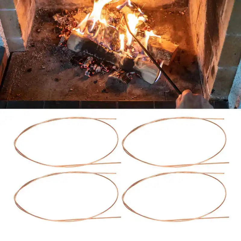 20pcs Red Copper Welding Rods Low Temperature 0.04in Round Brazing Rods