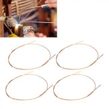 20pcs Red Copper Welding Rods 0.04in Low Temp Round Brazing Rods