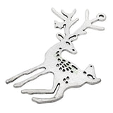 20pcs Reindeer Charms Tibetan Silver Deer Pendant 60x48mm