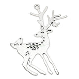 20pcs Reindeer Charms Tibetan Silver Deer Pendant 60x48mm