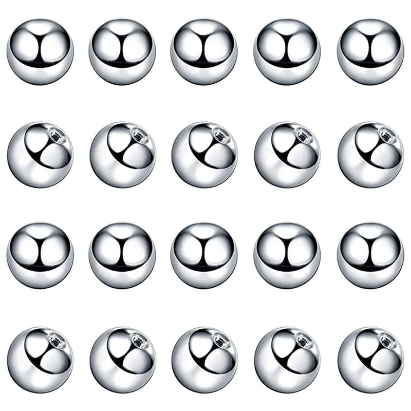 20pcs Steel Replacement Balls for Body Jewelry Piercings