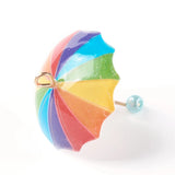 20pcs Resin 3D Umbrella Pendants Charms for Necklace Jewelry Making DIY Crafts