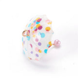 20pcs Resin 3D Umbrella Pendants Charms for Necklace Jewelry Making DIY Crafts