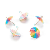 20pcs Resin 3D Umbrella Pendants Charms for Necklace Jewelry Making DIY Crafts