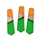 20pcs Resin Wood Earring Charms for Jewelry Making DIY