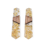 20pcs Resin Wood Earring Charms for Jewelry Making DIY