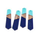20pcs Resin Wood Earring Charms for Jewelry Making DIY