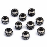 20pcs Rhinestone Round Crystal Beads Big Hole Spacer Beads Jewelry DIY