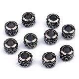 20pcs Rhinestone Round Crystal Beads Big Hole Spacer Beads Jewelry DIY