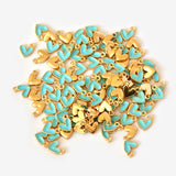 20pcs Rose Red Enamel Heart Charm Pendant For DIY Jewelry Making