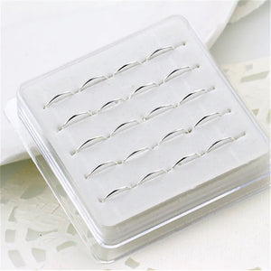 20pcs Rounded Nose Ring Set for Women Men Bijoux Jewelry Gift
