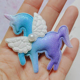 20pcs Unicorn with Bow Padded Appliques Hair Accessories DIY Craft