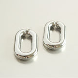 20pcs Silver Oval Acrylic Chain Links, Necklace Bracelet Chain Links