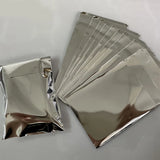 20pcs Silver Self-adhesive Pouches 6*8cm Mini Bags DIY Jewelry Package