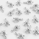 20pcs Small Tortoise Sea Turtle Charm Pendant for DIY Bracelet Keychain
