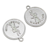 20pcs Silver Plated Wrestling Charms Pendants 2 Sided 23x19mm