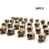 20pcs Mini Skull Model Toys Modern Funny Collection DIY Halloween Decoration