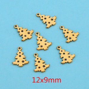 20pcs Stainless Steel Crown Butterfly Charms for Bracelet Making