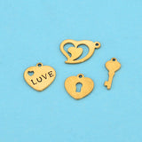 20pcs Stainless Steel Crown Butterfly Charms for Bracelet Making