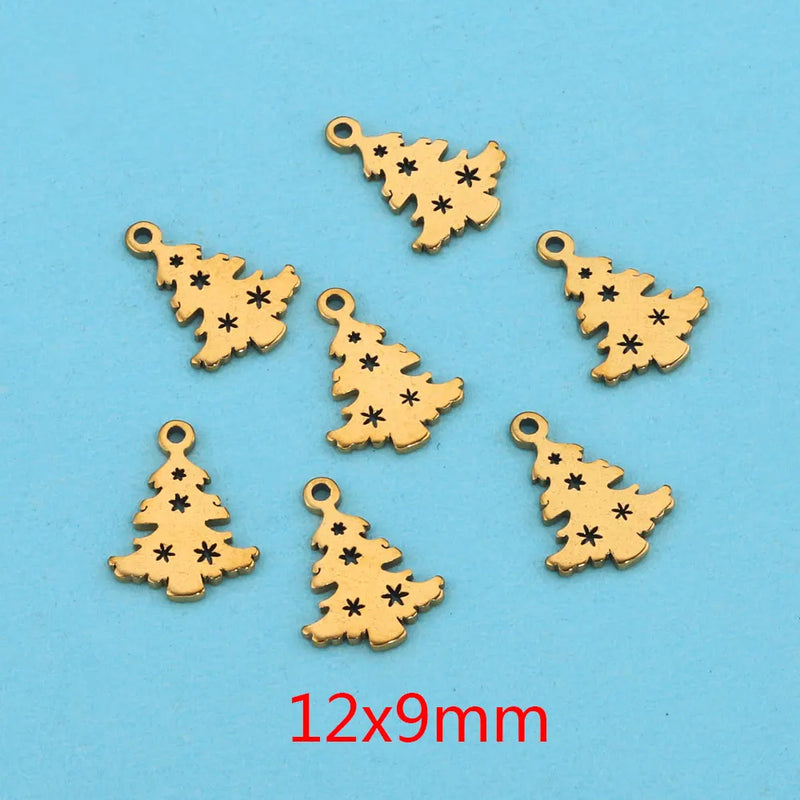 20pcs Stainless Steel Crown Butterfly Charms for Bracelet Making