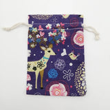 20pcs Small Cotton Drawstring Bags Jewelry Packaging Sack Jute Display Storage