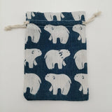 20pcs Small Cotton Drawstring Bags Jewelry Packaging Sack Jute Display Storage